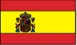 Spanien Flagge mit Krone